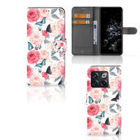 OnePlus 10T Hoesje Butterfly Roses - thumbnail