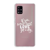Partner in crime: Samsung Galaxy A51 5G Transparant Hoesje