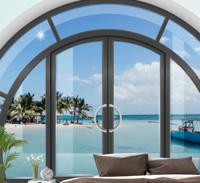 Fotobehang 3d Caribisch zee landschap door raam