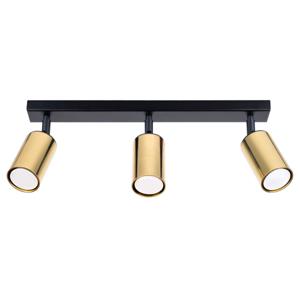 Plafondlamp WINX 3 zwart/cooper