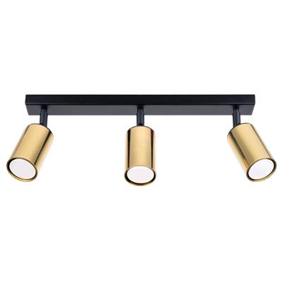 Plafondlamp WINX 3 zwart/cooper