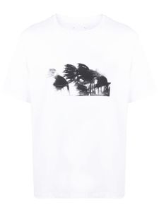 OAMC t-shirt en coton biologique à imprimé graphique - Blanc