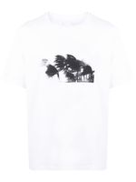 OAMC t-shirt en coton biologique à imprimé graphique - Blanc