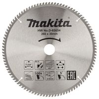 Makita Accessoires D-65654 Afkortzaagblad | div. materialen | 260x30x2,6 | 100T | 5g - D-65654