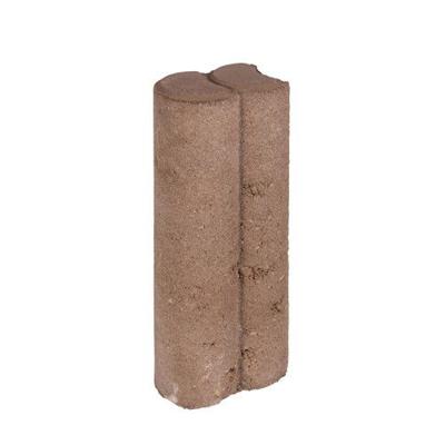 25 stuks! Duo palissaden bruin 6x8.3x25 cm - Gardenlux