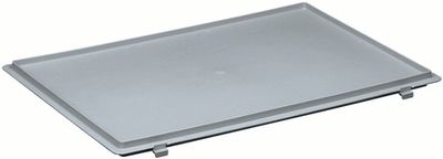 Lockweiler Scharnierdeksel | polypropyleen L600xB400mm | grijs voor transport-stapelkratten | 1 stuk - NBC64-139901620118822 NBC64-139901620118822