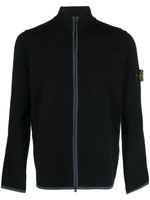 Stone Island cardigan zippé à motif Compass - Noir - thumbnail