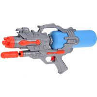 1x Waterpistolen/waterpistool oranje/blauw van 46 cm kinderspeelgoed   -
