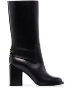 Ferragamo bottes Gancio 85 mm - Noir