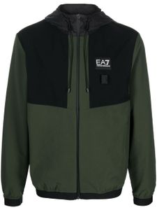 Ea7 Emporio Armani veste à patch logo - Vert