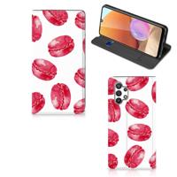 Samsung Galaxy A32 4G | A32 5G Enterprise Editie | Flip Style Cover | Pink Macarons