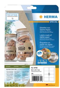 HERMA 10755 etiket Rechthoek Permanent Bruin 160 stuk(s)