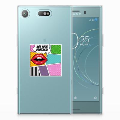 Sony Xperia XZ1 Compact | Sillicone Back Cover | Popart Princess Sony Xperia XZ1 Compact | Sillicone Back Cover | Popart Princess