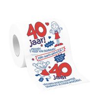 Toiletpapier 40 jaar vrouw verjaardag cadeau/versiering   -