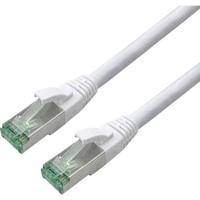 roline recycled material RJ45 (cross) Netwerkkabel Aansluitkabel CAT 6A S/FTP 2 m Wit