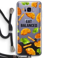 Eat Balanced: Samsung Galaxy S8 Plus Transparant Hoesje met koord