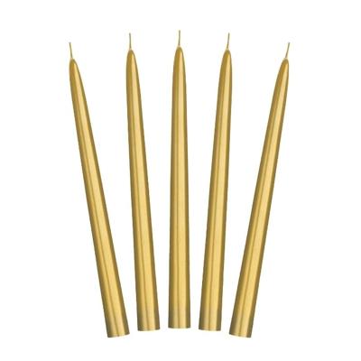 Dinerkaarsen Goud Metallic 24cm (10st)