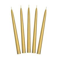 Dinerkaarsen Goud Metallic 24cm (10st)