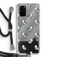 Vogeltjes: Samsung Galaxy S20 Plus Transparant Hoesje met koord