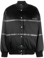 GCDS veste bomber Bling à logo strassé - Noir