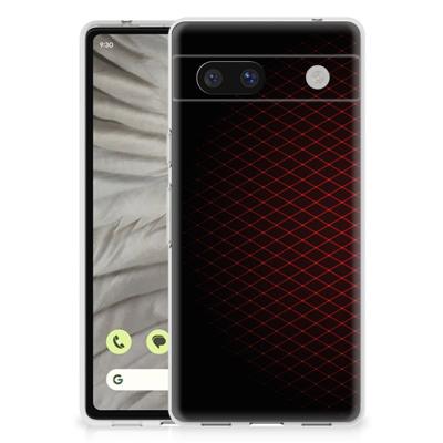 Google Pixel 7A | TPU bumper | Geruit Rood