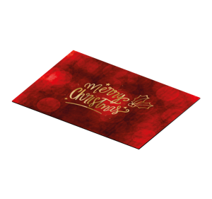 Placemat kerst Vrolijk kerstfeest in het rood
