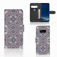 Samsung Galaxy S8 Bookcase Flower Tiles