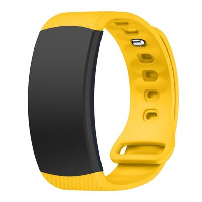 Siliconen polsband horloge band voor Samsung Gear Fit2 SM-R360 polsband maat: 150-213mm (geel)