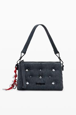 Middelgrote denim schoudertas Mickey™ - BLACK - U