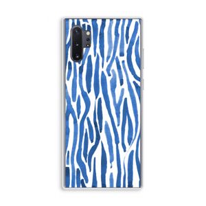 Blauwe nerven: Samsung Galaxy Note 10 Plus Transparant Hoesje