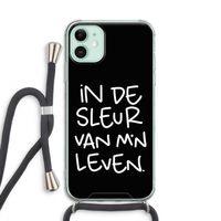 De Sleur: iPhone 11 Transparant Hoesje met koord