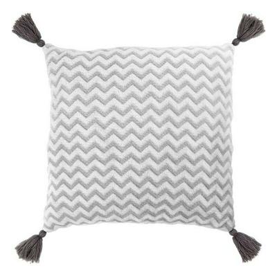 Kussen Zig-zag (40 X 40 cm) 119635 Kleur Grijs