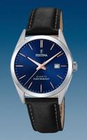 Horlogeband Festina F20446 Leder Zwart