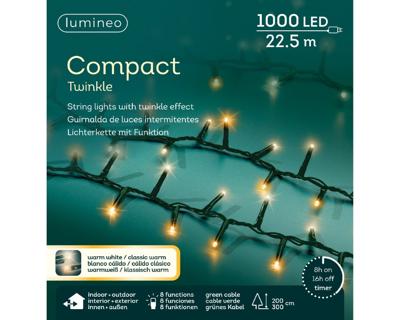 LED compact l23m-1000L groen/wwt/kwrm kerst - Lumineo