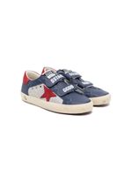 Golden Goose Kids baskets Old School en cuir - Bleu - thumbnail