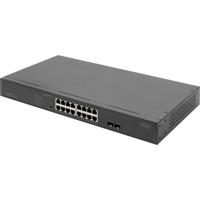 Digitus DN-95347-2 19 netwerk switch 16 poorten 10 / 100 / 1000 MBit/s PoE-functie