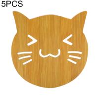 5 PC'S leuke cartoon keuken tafel beschermen hout Cup pad warmte-isolatie Coaster mat willekeurige stijl levering