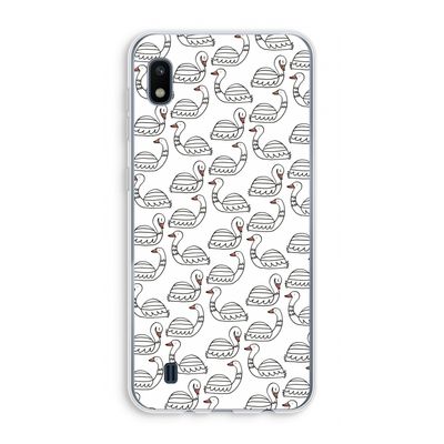 Zwanen: Samsung Galaxy A10 Transparant Hoesje