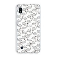 Zwanen: Samsung Galaxy A10 Transparant Hoesje