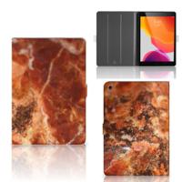 iPad 10.2 2019 | iPad 10.2 2020 | 10.2 2021 Leuk Tablet hoesje Marmer Bruin