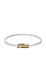 Le Gramme bracelet Cable 6g en or 18ct et titane - Argent