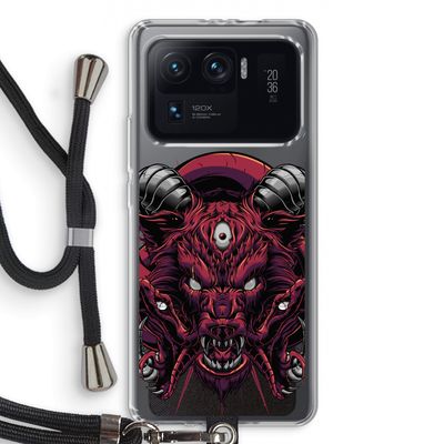 Hell Hound and Serpents: Xiaomi Mi 11 Ultra Transparant Hoesje met koord