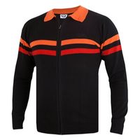 Madcap England - Mavers Retro Mod Zip Cardigan - Black - thumbnail