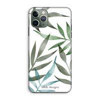 Tropical watercolor leaves: iPhone 11 Pro Tough Case