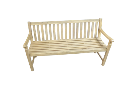 Kingston bank 150 cm acacia light teak look - Eurofleur aanbieding