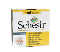 Schesir in Gelei Tonijn/Surimi natvoer kat 85gr - thumbnail