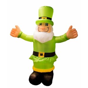 Opblaasbare kabouter St. Patricksday decoratie 180 cm