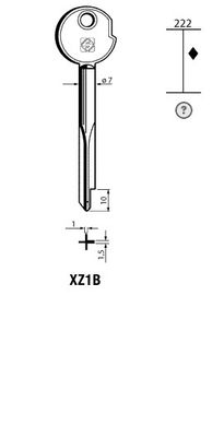 Silca Stersleutel ijzer XZ1B