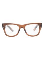 Ray-Ban rectangle-frame tortoiseshell-effect glasses - Marron