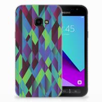 Samsung Galaxy Xcover 4 | Xcover 4s | TPU Hoesje | Abstract Green Blue